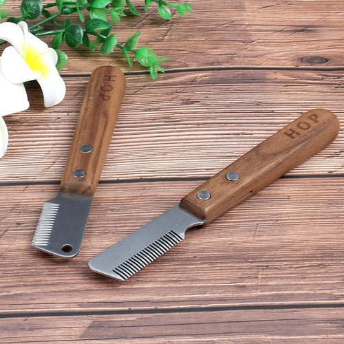 Pet Plucking Knife Comb Wooden Handle Terrier Dog Supplies Pet Shaving